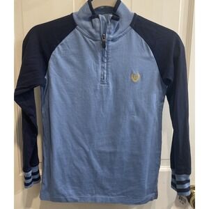 Chaps Sweater/Long Sleeve Shirt Boys SZ S 8 Black Knit 1/4 Zip Youth Ret. $36